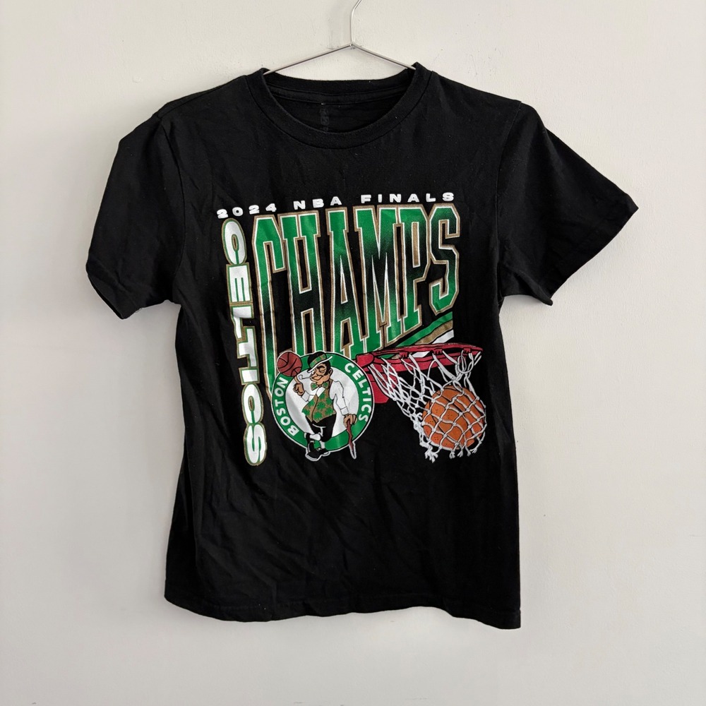 NBA Boston Celtics 2024 Finals Champions Graphic T-Shirt Black Small